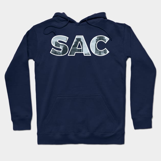 Sacramento Kings SAC Skyline Hoodie by StupidHead